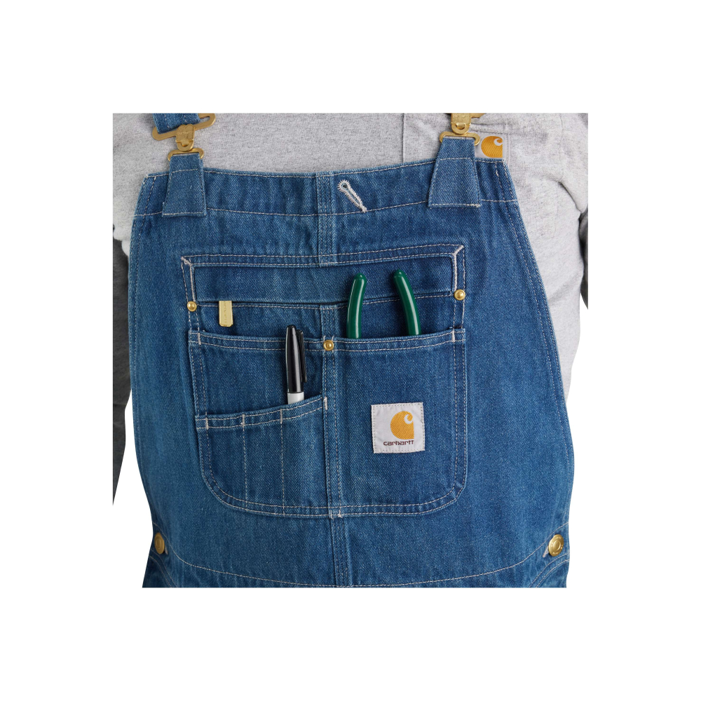 detail Nohavice s laclom Carhartt Loose Fit Denim Bib Overall