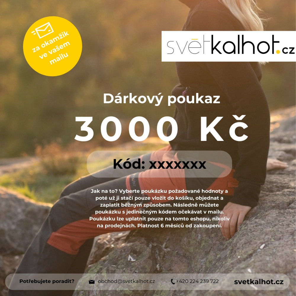 detail Darčekový poukaz - hodnota 3000,- CZK