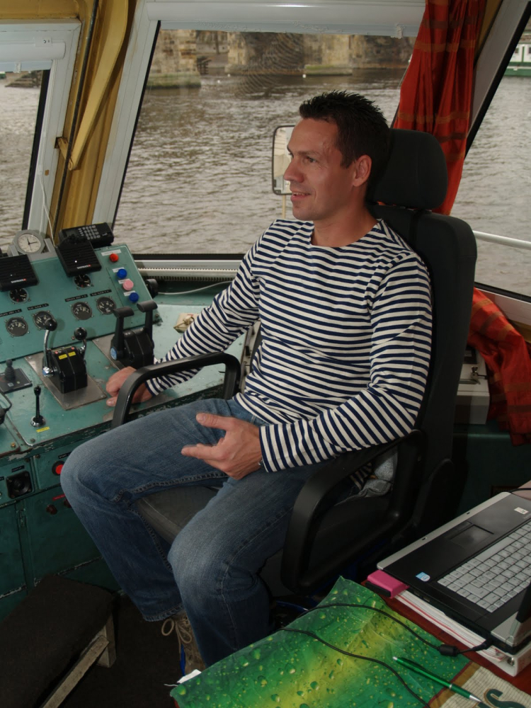 detail Originálne námornícke tričko s krátkym rukávom - MORPECH