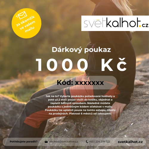 Darčekový poukaz - hodnota 1000,- CZK